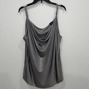 Silver cowl neck cami